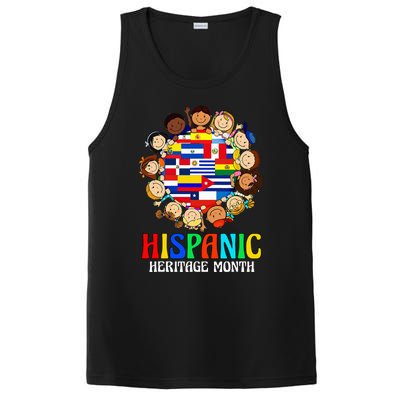 Hispanic Heritage Month Latino Countries Flags PosiCharge Competitor Tank