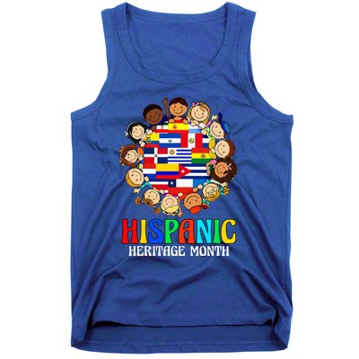 Hispanic Heritage Month Latino Countries Flags Tank Top