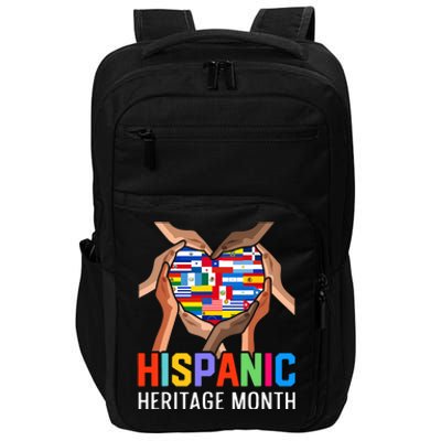 Hispanic Heritage Month All Countries Heart Hands Impact Tech Backpack