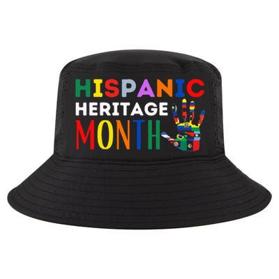 Hispanic Heritage Month Hand Flags Proud Cool Comfort Performance Bucket Hat