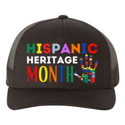 Hispanic Heritage Month Hand Flags Proud Yupoong Adult 5-Panel Trucker Hat