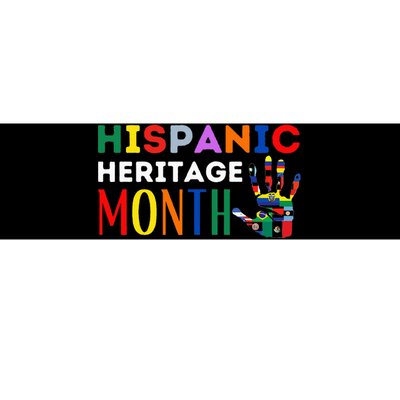 Hispanic Heritage Month Hand Flags Proud Bumper Sticker