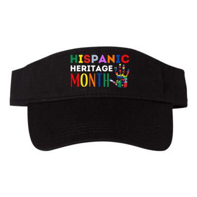 Hispanic Heritage Month Hand Flags Proud Valucap Bio-Washed Visor