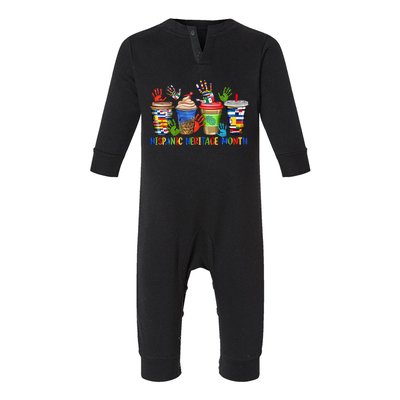 Hispanic Heritage Month Coffee Infant Fleece One Piece