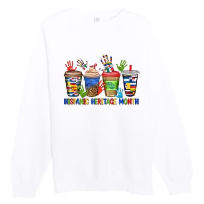 Hispanic Heritage Month Coffee Premium Crewneck Sweatshirt