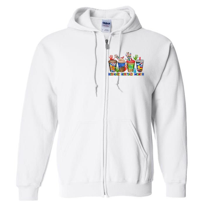 Hispanic Heritage Month Coffee Full Zip Hoodie