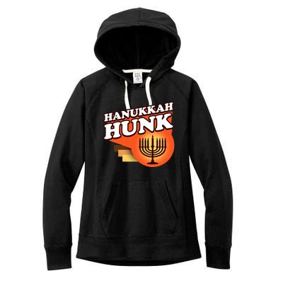 Hanukkah Hunk Menorah 70s Women's Fleece Hoodie