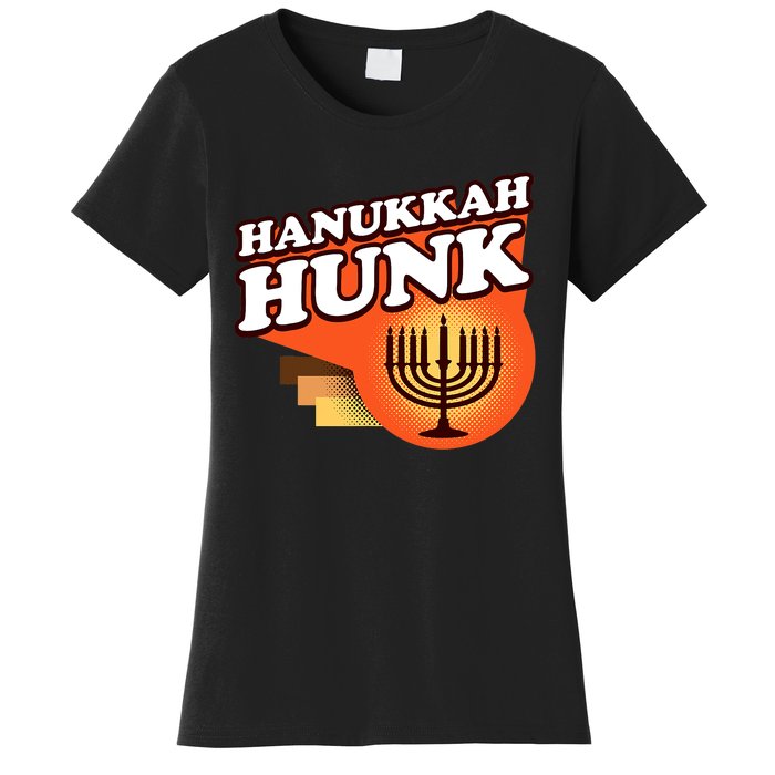 Hanukkah Hunk Menorah 70s Women's T-Shirt