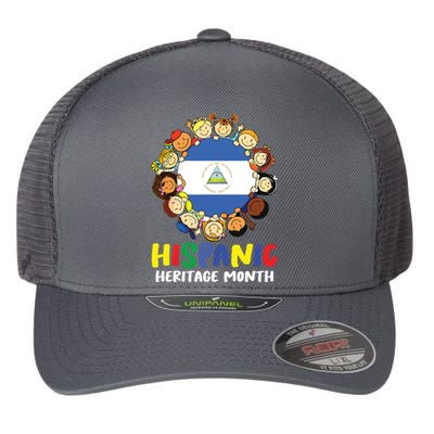 Hispanic Heritage Month Nicaragua Flexfit Unipanel Trucker Cap