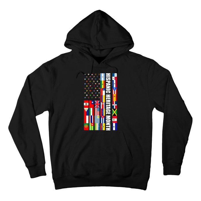 Hispanic Heritage Month Countries United Flag Hoodie