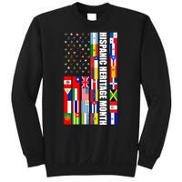 Hispanic Heritage Month Countries United Flag Sweatshirt