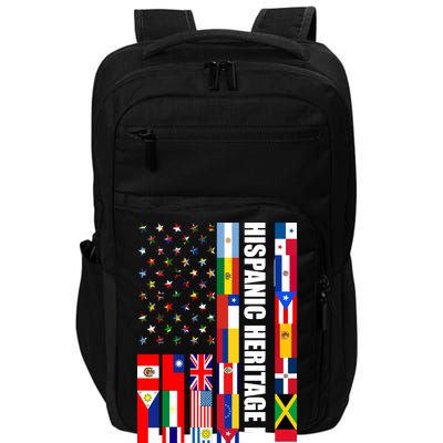 Hispanic Heritage Month Countries United Flag Impact Tech Backpack