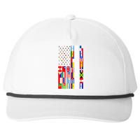 Hispanic Heritage Month Countries United Flag Snapback Five-Panel Rope Hat