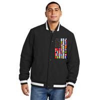 Hispanic Heritage Month Countries United Flag Insulated Varsity Jacket