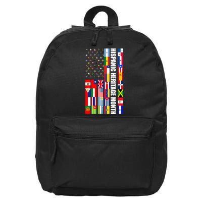 Hispanic Heritage Month Countries United Flag 16 in Basic Backpack