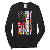 Hispanic Heritage Month Countries United Flag Tall Long Sleeve T-Shirt