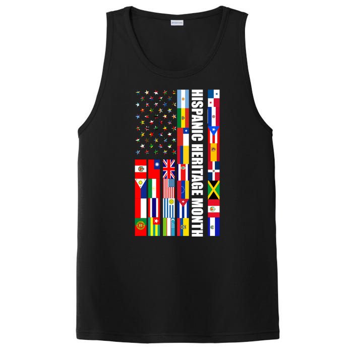 Hispanic Heritage Month Countries United Flag PosiCharge Competitor Tank