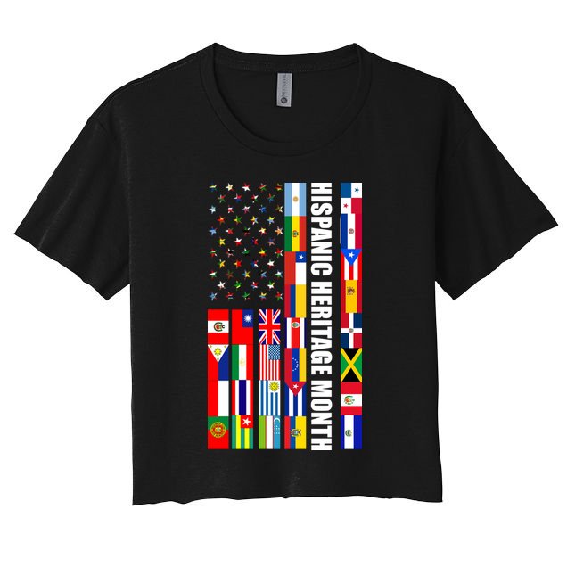 Hispanic Heritage Month Countries United Flag Crop Top