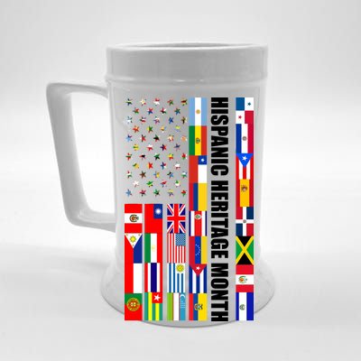 Hispanic Heritage Month Countries United Flag Beer Stein