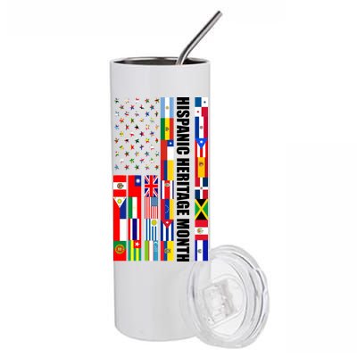 Hispanic Heritage Month Countries United Flag Stainless Steel Tumbler