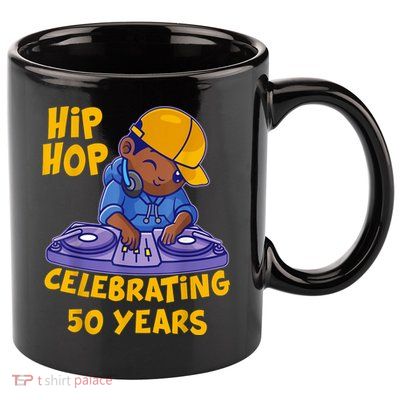 Hip Hop Music 50th Anniversary Black History DJ Dance Rapper 11oz C Handle Ceramic Mug
