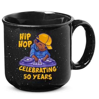 Hip Hop Music 50th Anniversary Black History DJ Dance Rapper 15oz Campfire Ceramic Mug