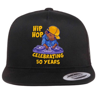 Hip Hop Music 50th Anniversary Black History DJ Dance Rapper Flatbill Hat