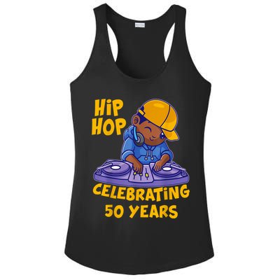 Hip Hop Music 50th Anniversary Black History DJ Dance Rapper Ladies PosiCharge Competitor Racerback Tank
