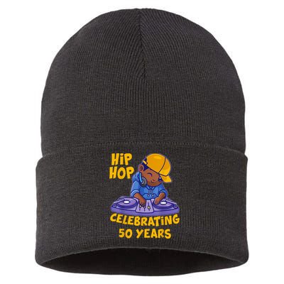 Hip Hop Music 50th Anniversary Black History DJ Dance Rapper Sustainable Knit Beanie