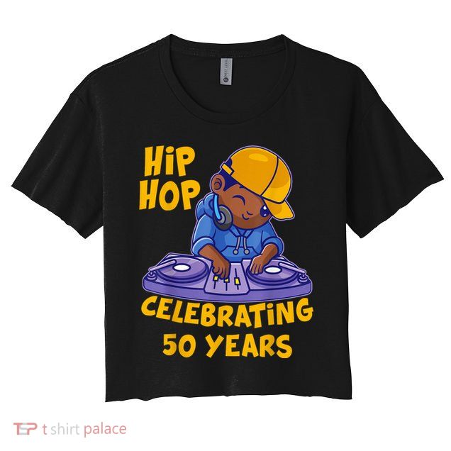 Hip Hop Music 50th Anniversary Black History DJ Dance Rapper Crop Top