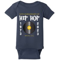 Hip Hop Music Is 50 50th Anniversary Retro Baby Bodysuit