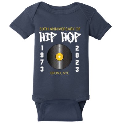 Hip Hop Music Is 50 50th Anniversary Retro Baby Bodysuit