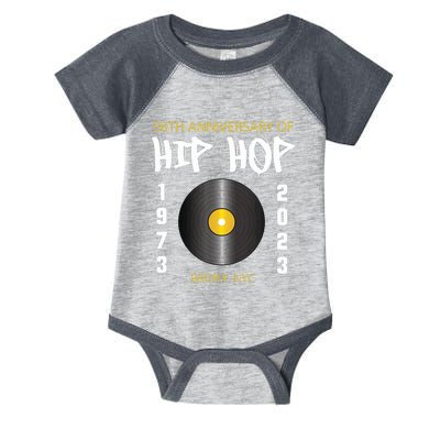 Hip Hop Music Is 50 50th Anniversary Retro Infant Baby Jersey Bodysuit