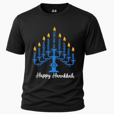 Happy Hanukkah Menorah Inspirational Chanukah Jewish Performance Shirt