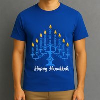 Happy Hanukkah Menorah Inspirational Chanukah Jewish T-Shirt