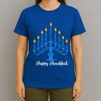 Happy Hanukkah Menorah Inspirational Chanukah Jewish T-Shirt