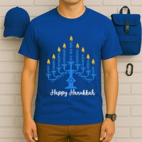 Happy Hanukkah Menorah Inspirational Chanukah Jewish T-Shirt
