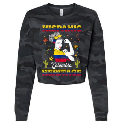 Hispanic Heritage Month Colombia Unbreakable Colombian Cropped Pullover Crew