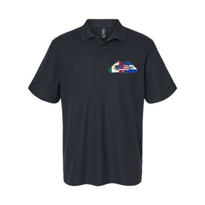 Heart Hands Mexico El Salvador And The USA. Softstyle Adult Sport Polo