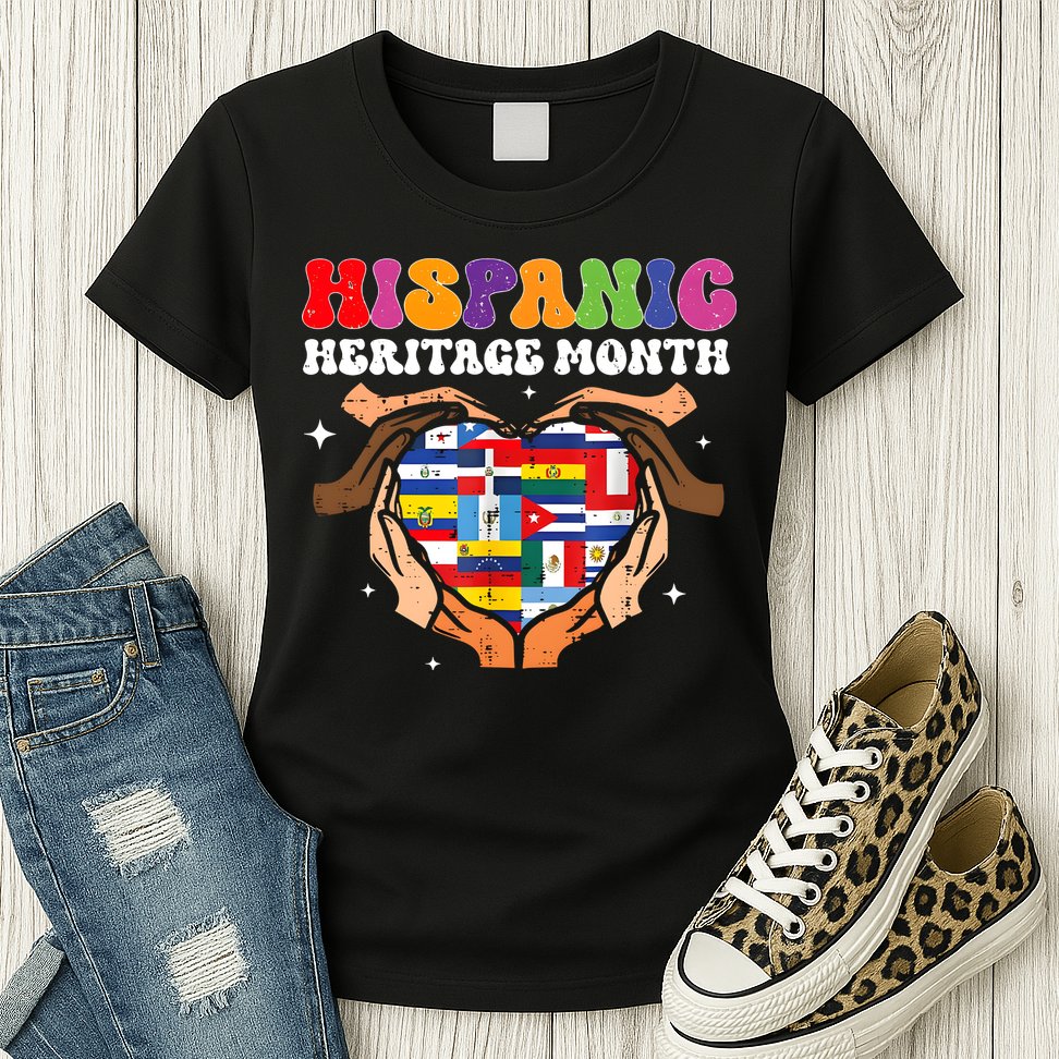 Hispanic Heritage Month Matching Team Gift Idea Womens T-Shirt
