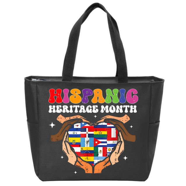 Hispanic Heritage Month Matching Team Gift Idea Zip Tote Bag