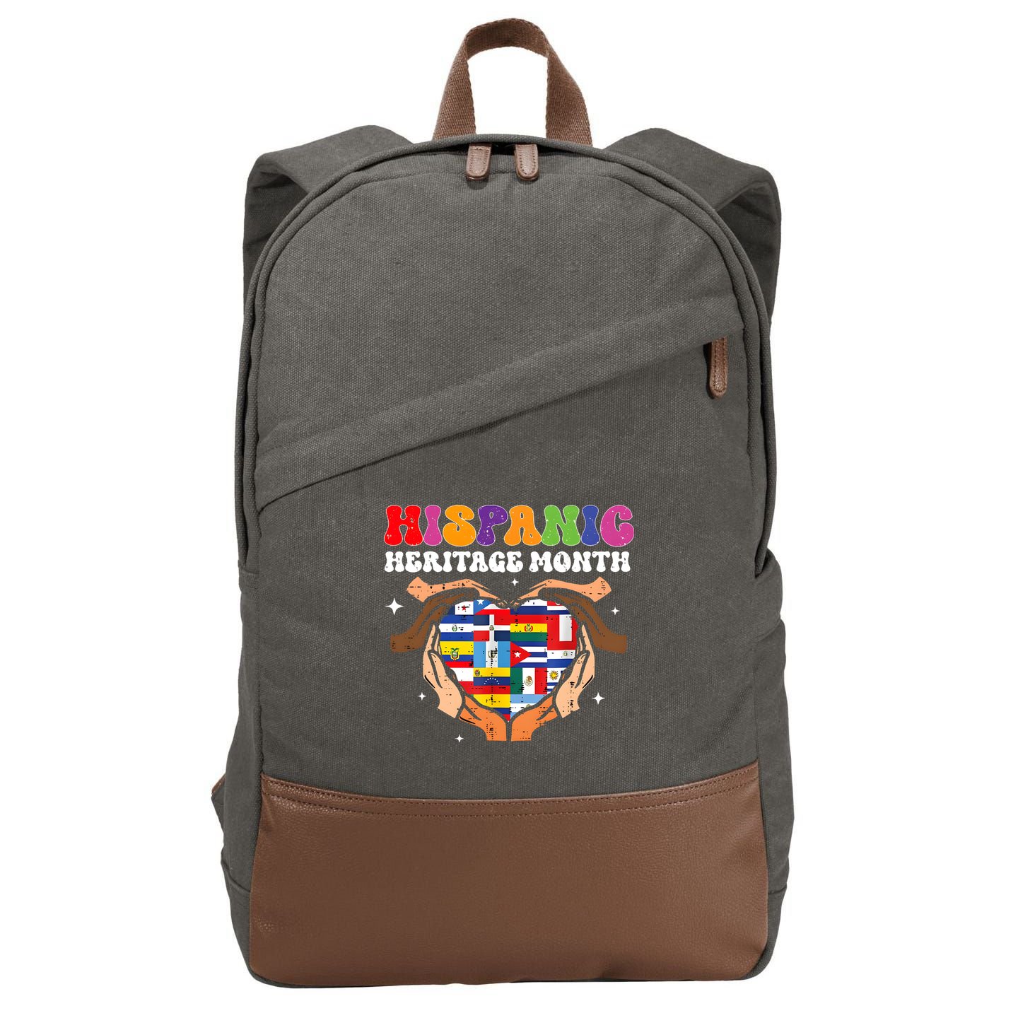 Hispanic Heritage Month Matching Team Gift Idea Cotton Canvas Backpack