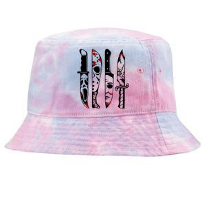 Halloween Horror Movie Characters Tie-Dyed Bucket Hat