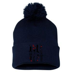 Halloween Horror Movie Characters Pom Pom 12in Knit Beanie