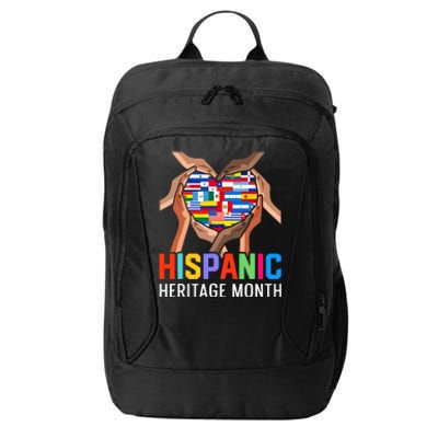 Hispanic Heritage Month All Countries Heart Hands City Backpack