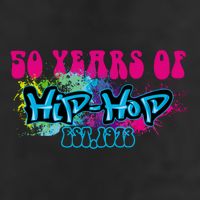 Hip Hop Music 50th Anniversary Rap Music 7 Panel Mesh Trucker Snapback Hat
