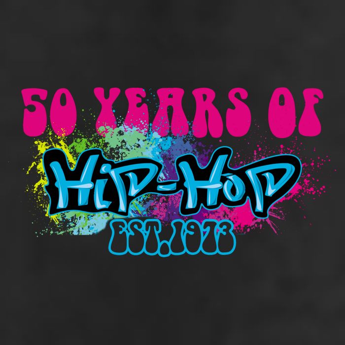 Hip Hop Music 50th Anniversary Rap Music 7 Panel Mesh Trucker Snapback Hat