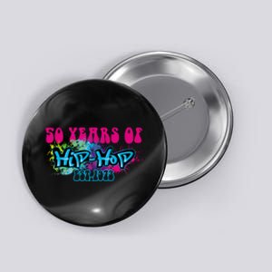 Hip Hop Music 50th Anniversary Rap Music Button