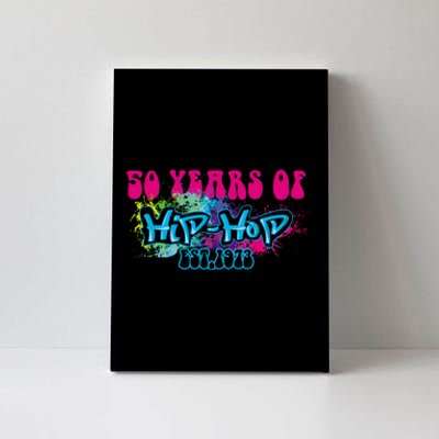 Hip Hop Music 50th Anniversary Rap Music Canvas