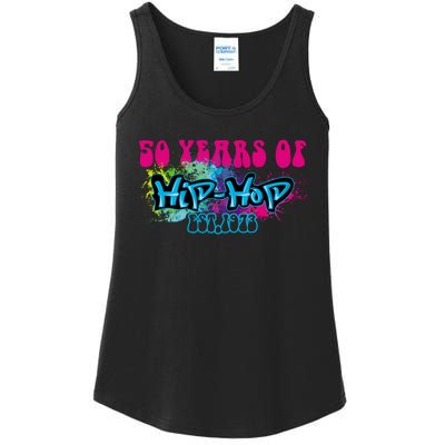 Hip Hop Music 50th Anniversary Rap Music Ladies Essential Tank